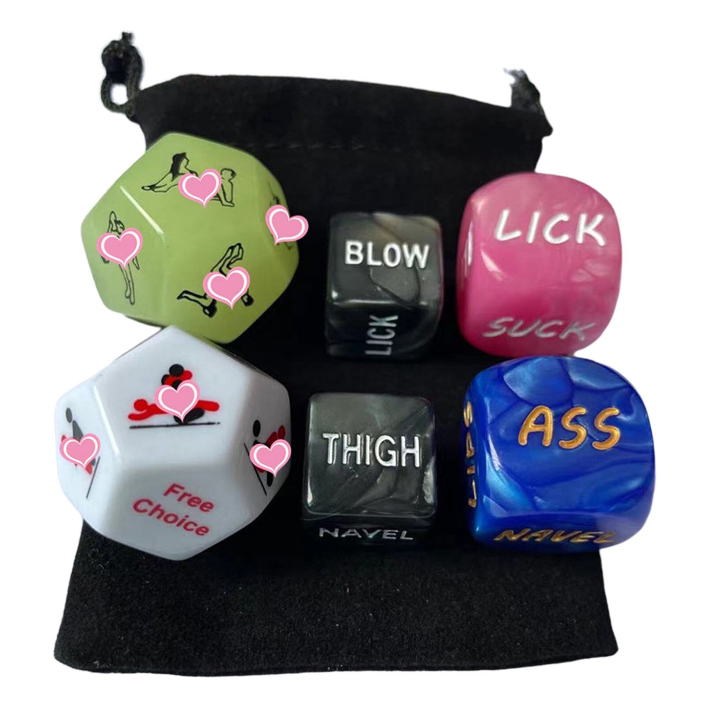 6pcs Sex Play Dice Fun