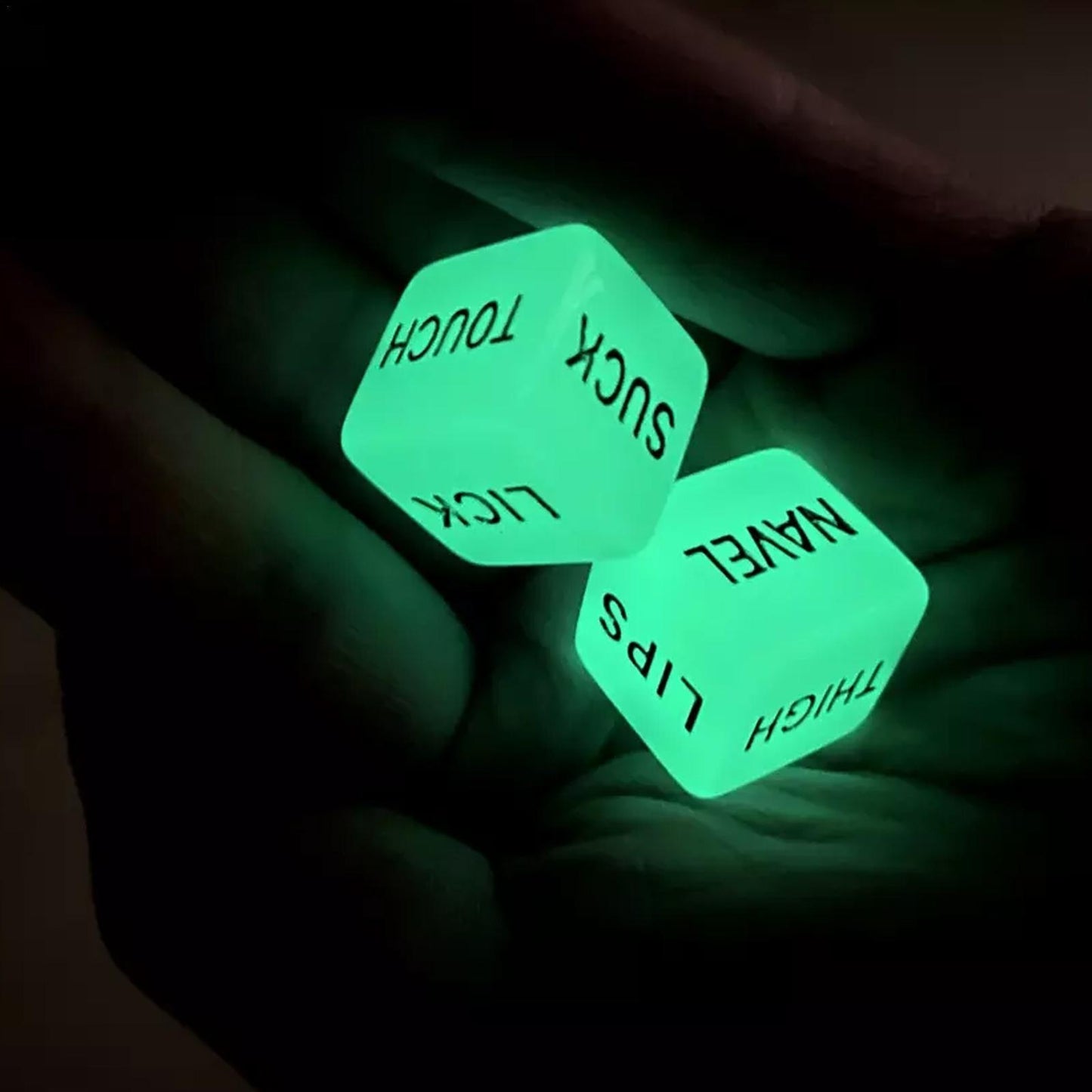 1 Pair Glow In the Dark Love Dice