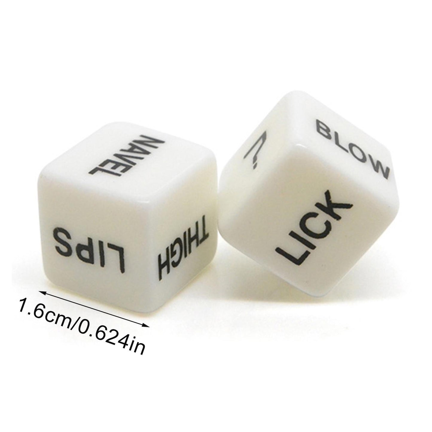 1 Pair Glow In the Dark Love Dice