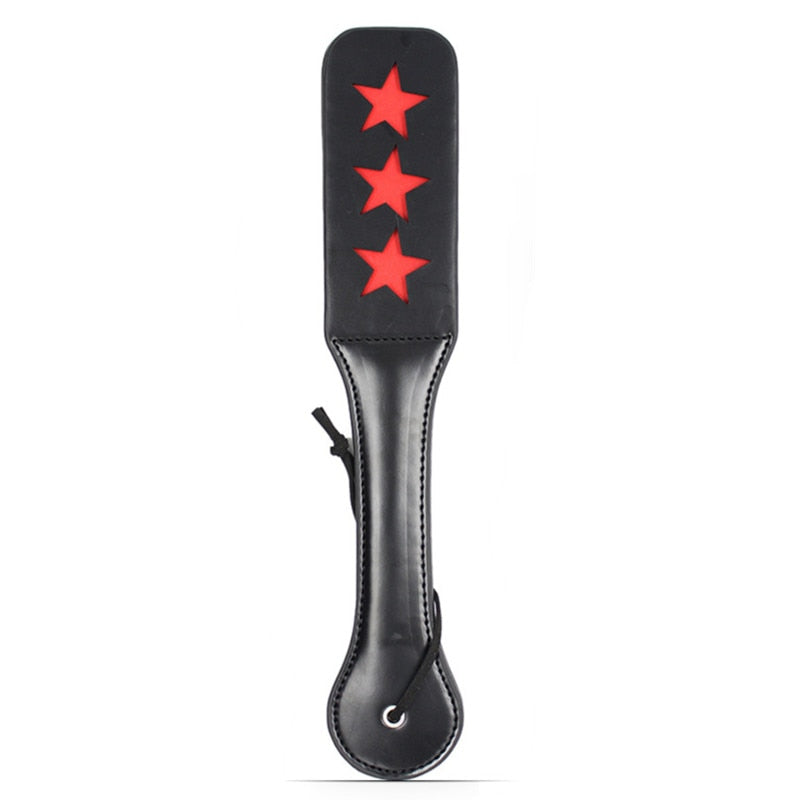 Double-deck Leather BDSM Slave Paddle