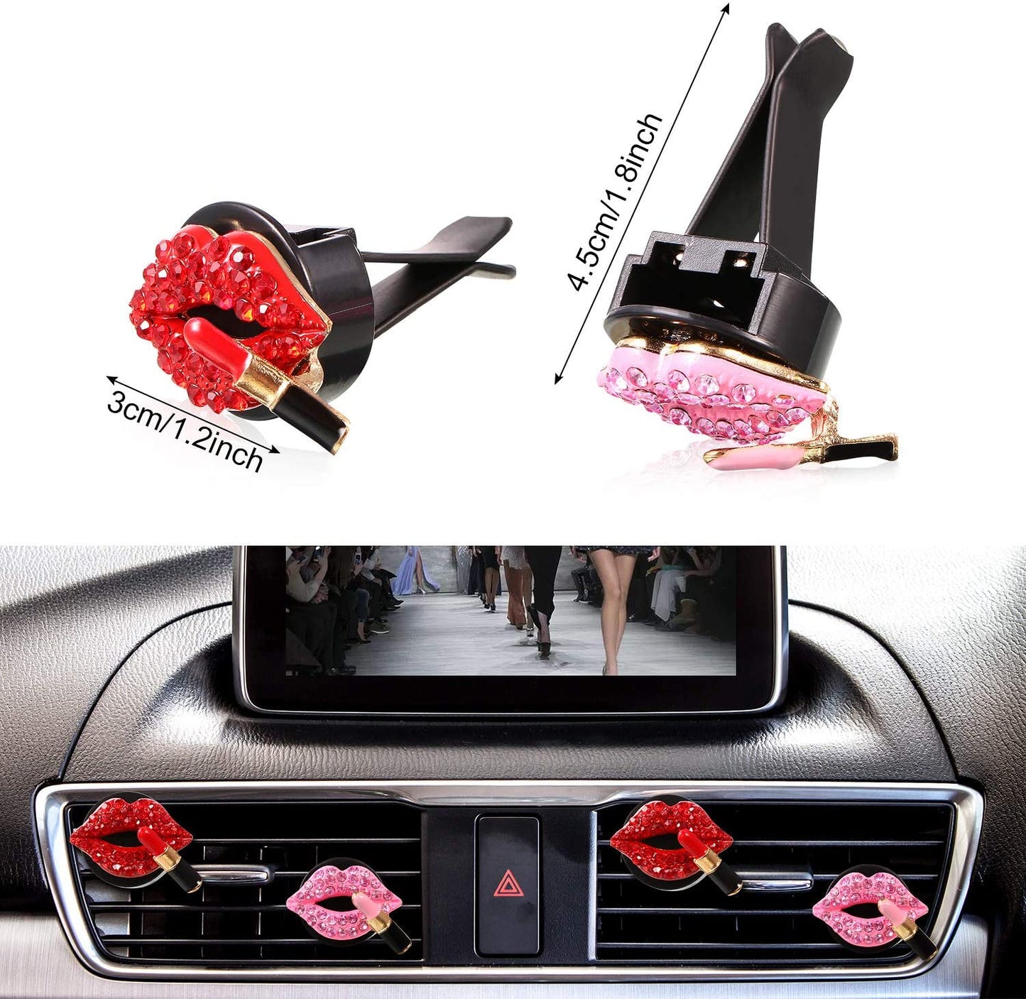 Red Lips Car Aromatherapy Clips