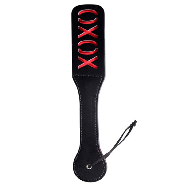 Double-deck Leather BDSM Slave Paddle