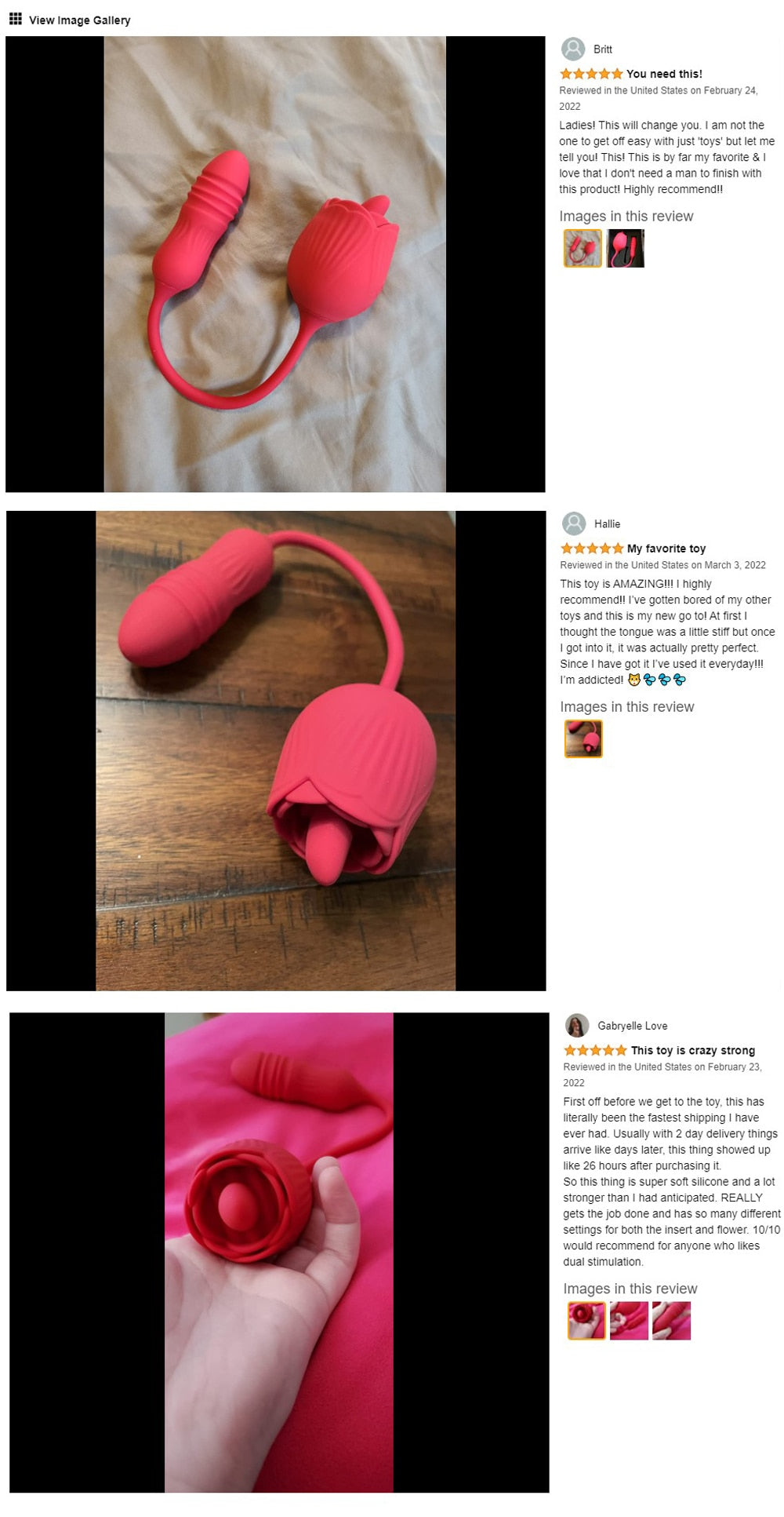 Rose Vibrating Toy for Women